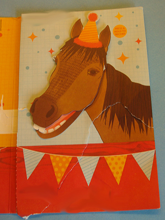 Hallmark Innovations Voice Recorder Card - Horse mouth closed
